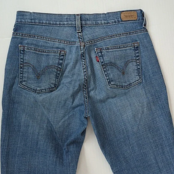 Levi's 515 Boot Cut Jeans 4M Blue Pockets - Picture 10 of 16